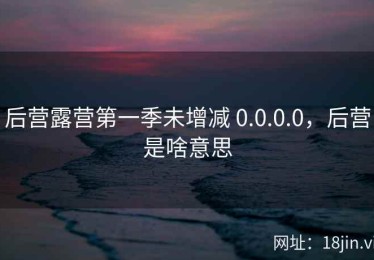 后营露营第一季未增减 0.0.0.0，后营是啥意思