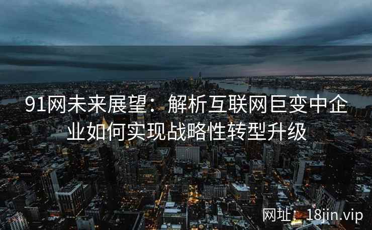 91网未来展望：解析互联网巨变中企业如何实现战略性转型升级